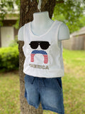 'Merica Mustache/Sunglasses Tank Top