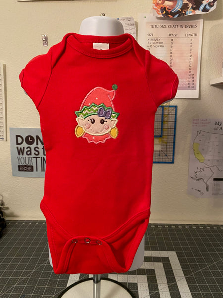 Baby Girls Christmas Onesie