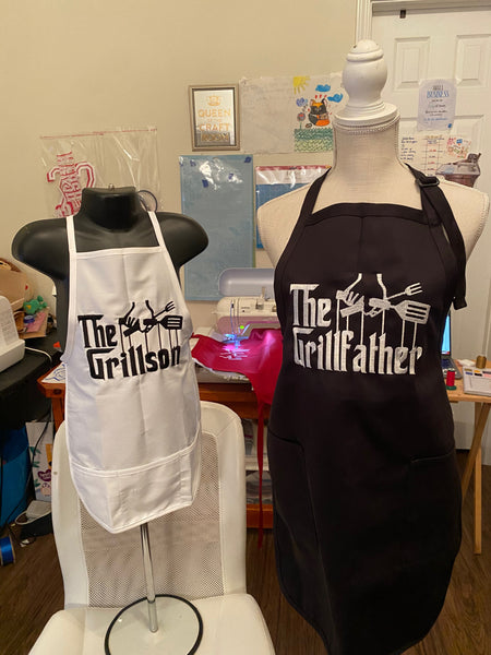 Grill Father / Grill Son Dad & Me Apron Set