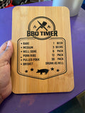 BBQ Timer Cutting Board
