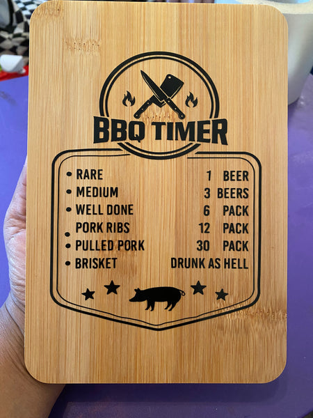BBQ Timer Cutting Board