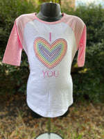 I love You Rainbow Heart Shirt