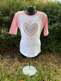 I love You Rainbow Heart Shirt