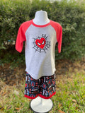 Spiderman Valentines Day Baseball Shirt