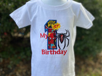 Spiderman 1st Birthday Outfit