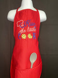 Kiss the little cook kids apron