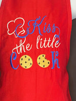 Kiss the little cook kids apron