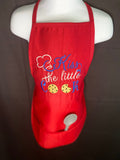 Kiss the little cook kids apron